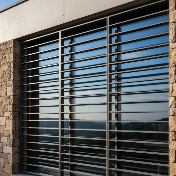 Grade de alumínio fabricada pela S.C Esquadrias