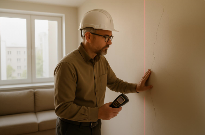 Engenheiro realizando vistoria